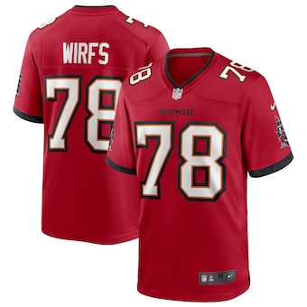 mens nike tristan wirfs red tampa bay buccaneers player game